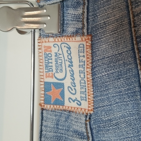 Z. Cavaricci SZ 5 JRS Light Wash Rigid Denim / Jean Capri Pants Retro Style - Picture 9 of 14